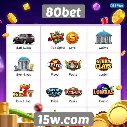 Exploração das opções de jogos disponíveis no 80bet